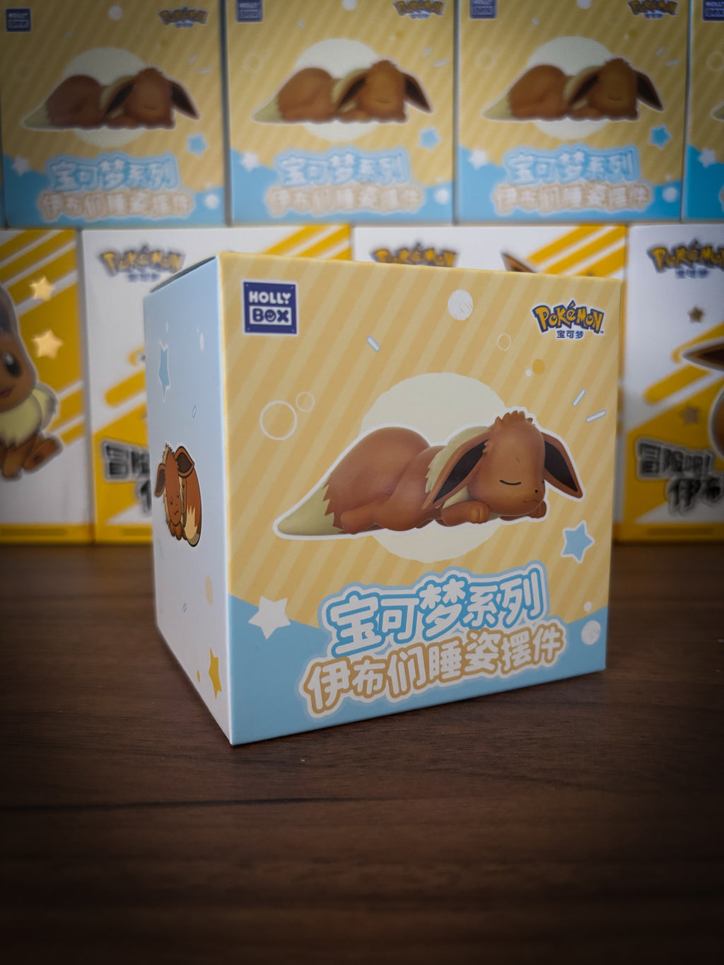Pokemon Blind Box . Slapende Eevee & Eeveelutions