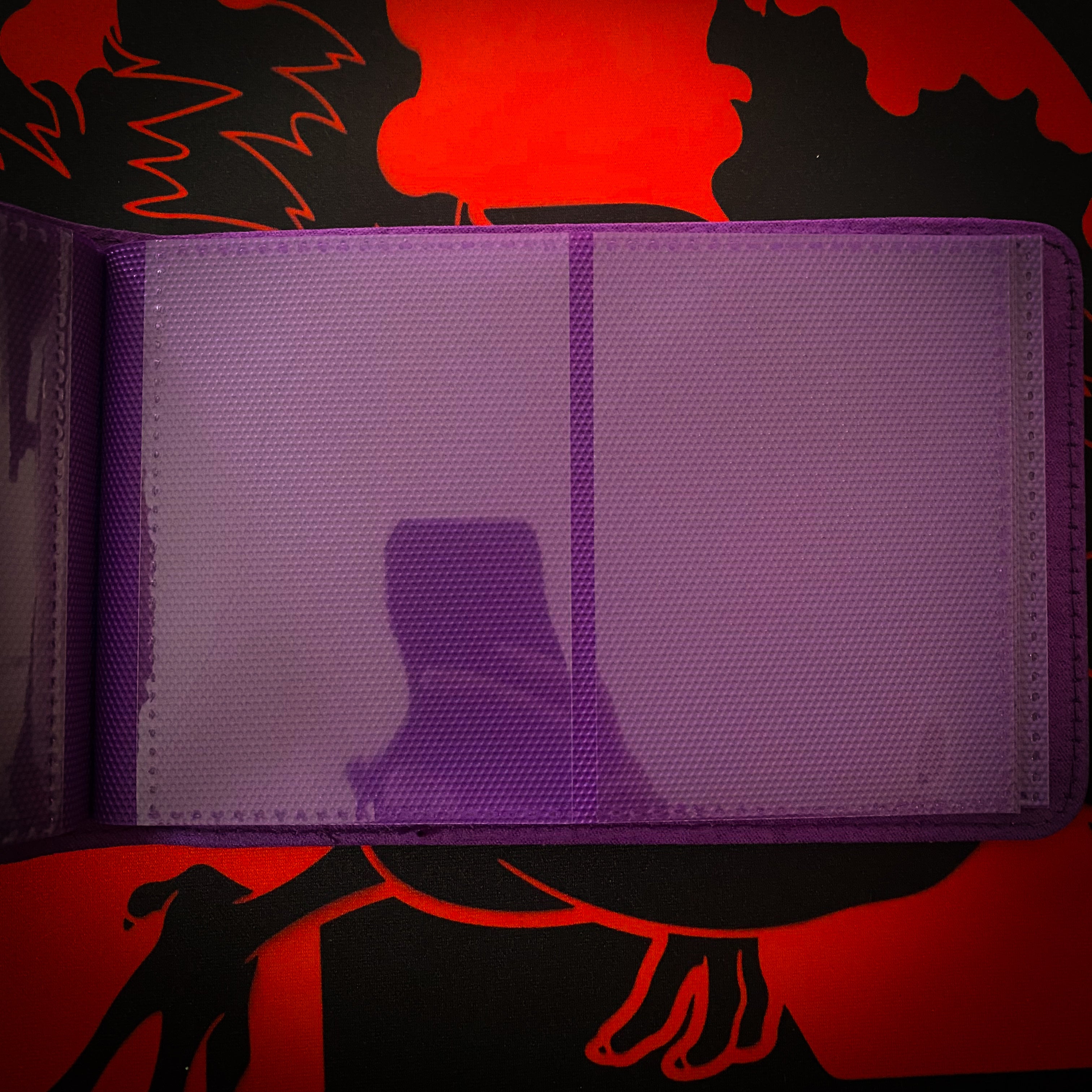 2-Pocket Pokemon Mini Binder . Psychic Energy / Paars . Plaats voor 64 kaarten