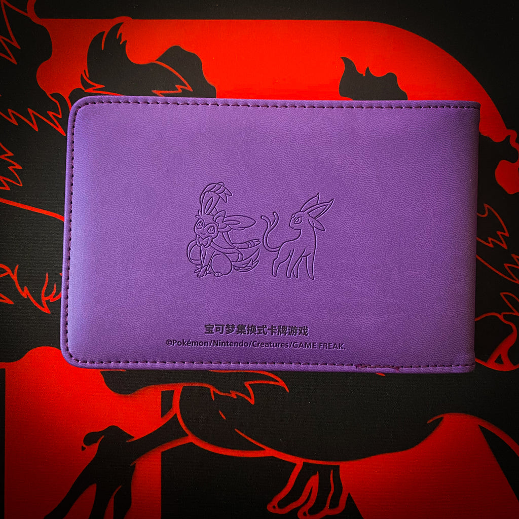 2-Pocket Pokemon Mini Binder . Psychic Energy / Paars . Plaats voor 64 kaarten