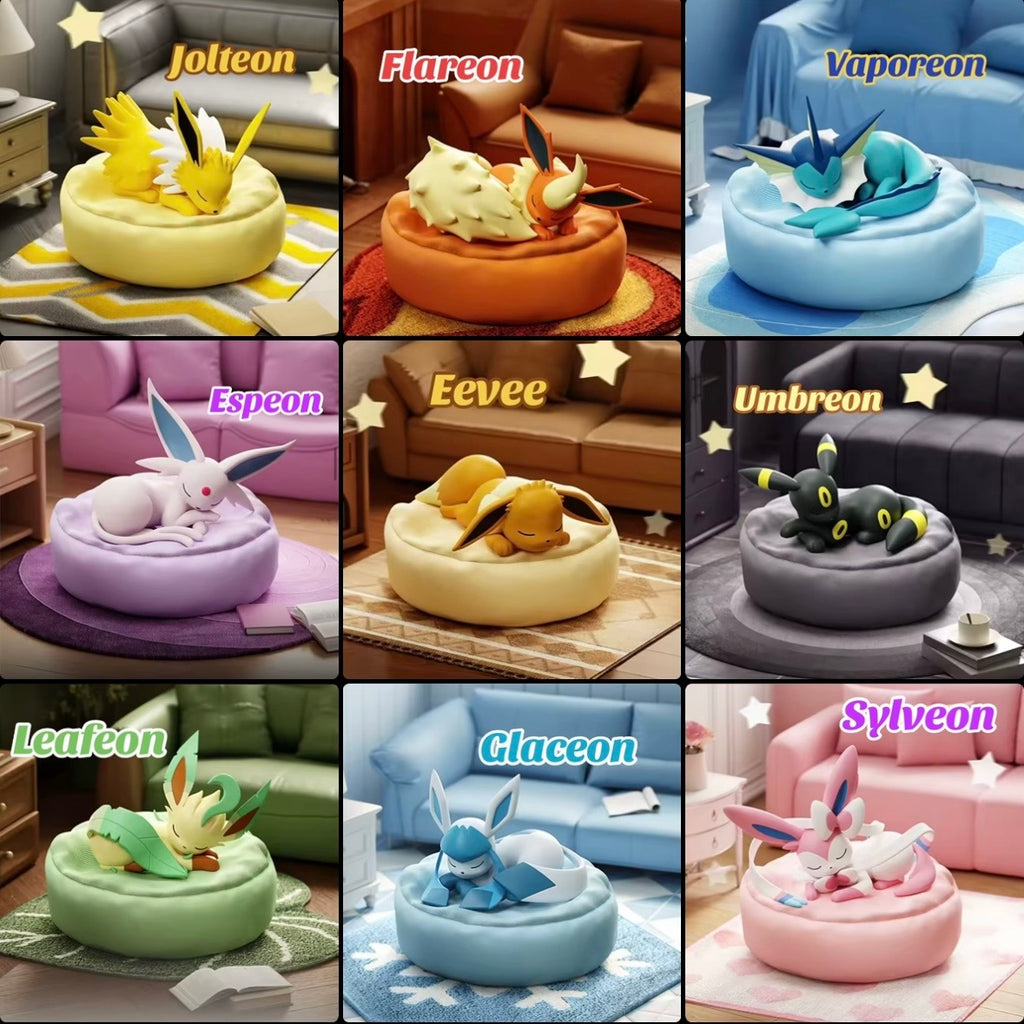 Pokemon Blind Box . Slapende Eevee & Eeveelutions