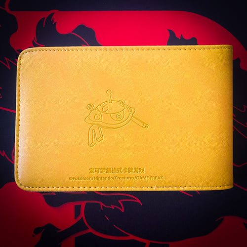 2-Pocket Pokemon Mini Binder . Electric Energy / Geel . Plaats voor 64 kaarten